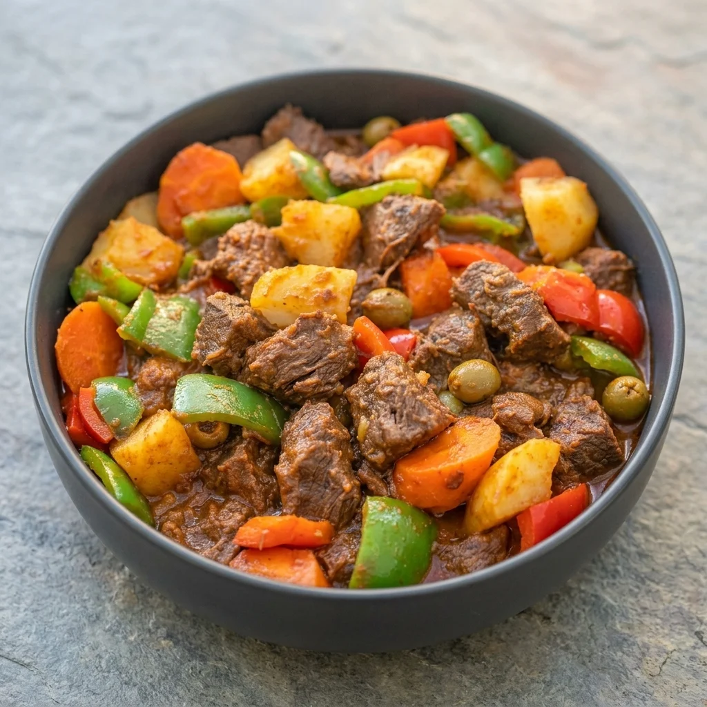 Beef Caldereta from Byrne Eats - Filipino food delivery to Byron, London, ON